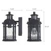 Patriot Lighting® Dualux Elizabeth II Textured Black Motion Sensor Outdoor Security Wall Light