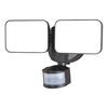 Patriot Lighting® Matte Black Dual Head LED Motion Sensor Outdoor Security Light