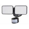 Patriot Lighting® Matte Black Dual Head LED Motion Sensor Outdoor Security Light