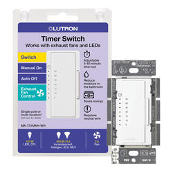 Lutron Maestro White LED Single-Pole/Multi-Location Countdown Timer ...