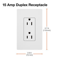 Lutron® Claro® 15-Amp Duplex Outlet - Mist at Menards®