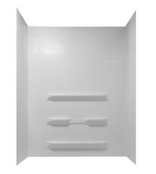 Lyons® Empire Tall™ 60"W x 32"D x 78"H White Bathtub/Shower Wall ...