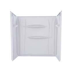 Lyons® Wave™ 60"W x 32"D x 59"H White Bathtub Wall Surround (3-Piece) at Menards®