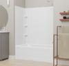 Lyons® Classic™ 60"W x 32"D White Bathtub Wall Surround
