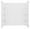 Lyons® Classic™ 60"W x 32"D White Bathtub Wall Surround