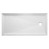Lyons® Linear™ 60"W x 32"D White Single Threshold Shower Base with Right Drain