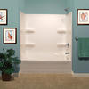 Lyons® Elite™ 60"W x 32"D x 59"H White Bathtub Wall Surround (3-Piece)