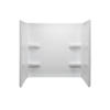 Lyons® Elite™ 60"W x 32"D x 59"H White Bathtub Wall Surround (3-Piece)