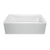 Lyons® Linear™ 60"W x 32"D x 19"H White Bathtub with Right Drain