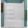 Lyons® Versatile™ 60"W x 32"D x 59"H White Bathtub Wall Surround (4-Piece)