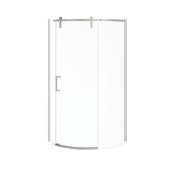 MAAX Begonia Carbon 36W x 36D x 72H White Neo-Angle Shower Kit with  Corner Drain & Chrome Enclosure (5-Piece) at Menards®