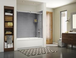 Maax® Utile 60"W x 32"D x 79-1/2"H Ash Gray Tub/Shower with Right Drain ...