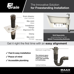 tubnetice  TSTEA62 60 x 31 AcrylX Alcove Right-Hand Drain One-Piece Tub