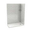 MAAX® Utile 32"W x 80-7/8"H Metro Soft Grey Shower Side Wall Surround (1-Piece)