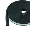 19/32"W x 5/16"H x 10' Self-Adhesive Rubber Auto & Marine Weather Strip - Black