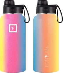 Iron Flask Dark Rainbow 32 oz. Water Bottle – Straw and 2 Lids (Ret:  $26.95)