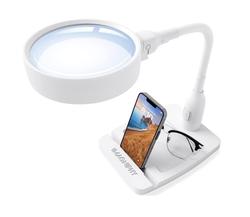 iMagniphy 8X Desk Magnifier with Light- Desktop Magnifying Glass with Light  and Stand- Great to Repair Tech Gadgets & Hands-Free Reading, Crafts-  Magnifying Des…