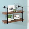Honey Can Do® 2-Tier Industrial Pipe Floating Shelf