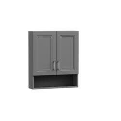 MagickWoods Elements Stratton 24"W x 7"D x 28"H Gray Bathroom Wall ...