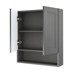 MagickWoods Elements Stratton 24"W x 7"D x 28"H Gray Bathroom Wall ...