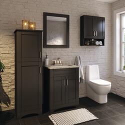 Chocolate Brown Bathroom Storage Cabinets - Crystal Cabinets