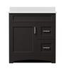 MagickWoods Elements Brighton 30"W x 21-3/4"D Dark Chocolate Bathroom Vanity Cabinet