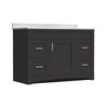 MagickWoods Elements Brighton 48"W x 21-3/4"D Dark Chocolate Bathroom Vanity Cabinet