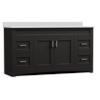MagickWoods Elements Brighton 60"W x 21-3/4"D Dark Chocolate Bathroom Vanity Cabinet