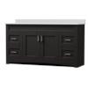 MagickWoods Elements Brighton 60"W x 21-3/4"D Dark Chocolate Bathroom Vanity Cabinet