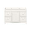 MagickWoods Elements Brighton 48"W x 21-3/4"D Matte White Bathroom Vanity Cabinet