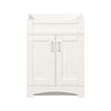 MagickWoods Elements Brighton 24"W x 18-3/4"D Matte White Bathroom Vanity Cabinet
