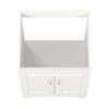 MagickWoods Elements Brighton 24"W x 18-3/4"D Matte White Bathroom Vanity Cabinet