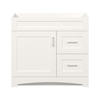 MagickWoods Elements Brighton 36"W x 18-3/4"D Matte White Bathroom Vanity Cabinet