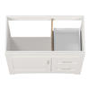 MagickWoods Elements Brighton 36"W x 18-3/4"D Matte White Bathroom Vanity Cabinet