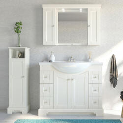 MagickWoods Windsor 40-1/2"W x 28"H Matte White Medicine Cabinet at ...