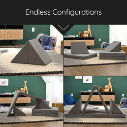 Neeva™ 4-Piece Modular Foam Furniture Playset in Gray at Menards®