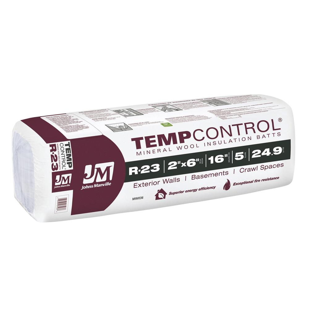 Johns Manville TempControl® R-23 Mineral Wool Insulation Batt 5-1/2 Johns Manville TempControl® R-23 Mineral Wool Insulation Batt 5-1/2