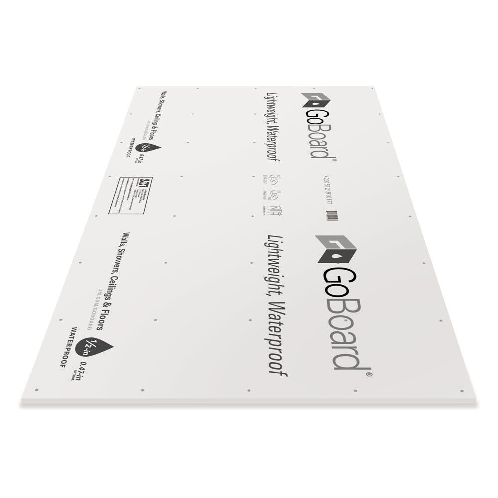 Johns Manville 0.47-in x 36-in x 60-in GOBOARD; Polyisocyanurate Backer Board Johns Manville 0.47-in x 36-in x 60-in GOBOARD; Polyisocyanurate Backer Board