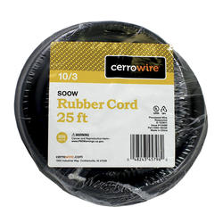 10/3 SOOW SOO SO Black Rubber Cord Outdoor Wire Cable Flexible Wire/Cable