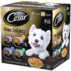 Cesar Canine Cuisine Home Delights 24 Count Variety Pack Adult