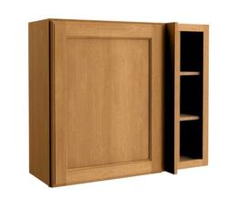 Cardell® Cornerstone Collection Rockney 39 W x 30 H Honey Spice Blind  Kitchen Corner Wall Cabinet Right at Menards®