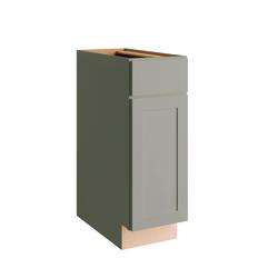 Concepts 12" W x 34-1/2" H x 24" D Lanston Grey Kitchen Base Cabinet at ...