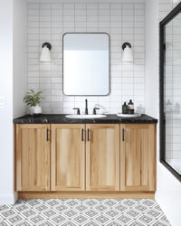 Concepts Cabinetry Arbon 60"W x 21"D Rustic Natural Bathroom Vanity Cabinet at Menards®