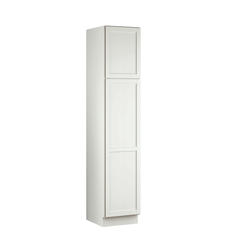 Concepts Cabinetry Lanston 18"W x 21"D x 84"H White Linen Cabinet ...