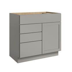 Concepts Cabinetry Lanston 42"W x 21"D Grey Bathroom Vanity Cabinet at ...