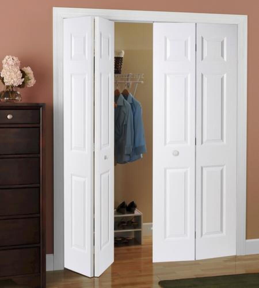 Masonite® Custom Primed Smooth 6-Panel Colonist Bi-Fold Closet