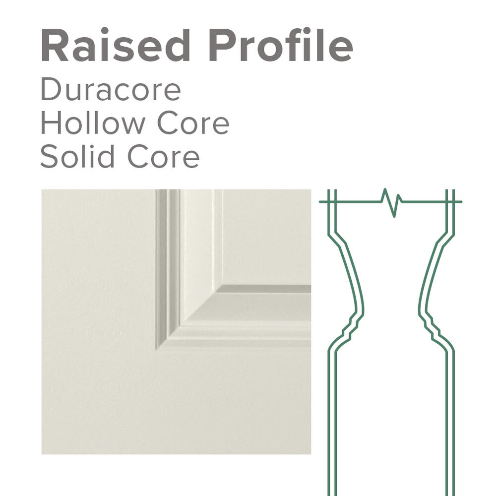 Masonite® Custom Primed Smooth 6-Panel Colonist Bi-Fold Closet