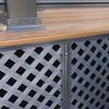 4' x 8' Charcoal Privacy Plastic Lattice Panel
