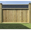 4' x 8' White Privacy Plastic Lattice Panel