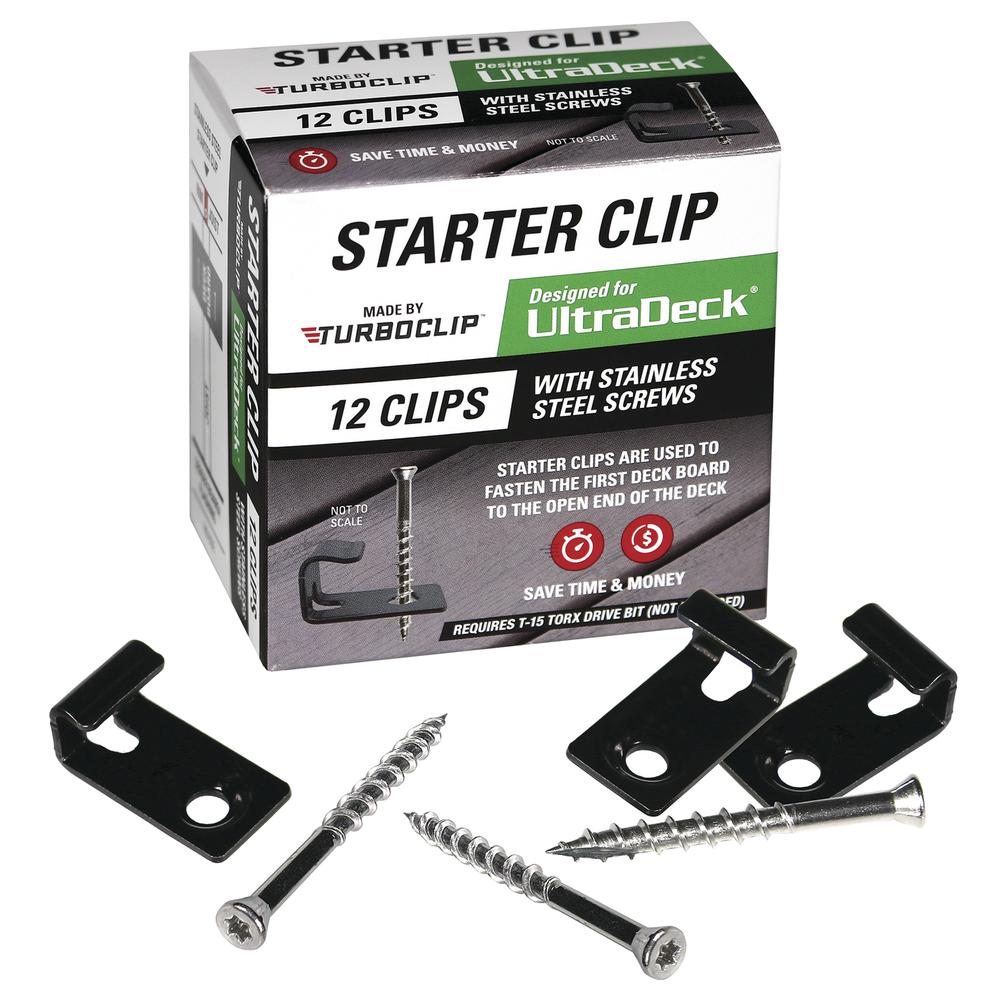 TurboClip 1-in Stainless Steel Hidden Deck Fastener (12-Pack)